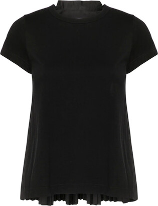 Sacai Women's Black T-shirts | ShopStyle
