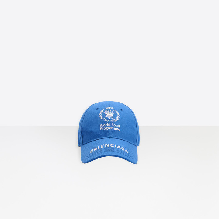 balenciaga hat blue