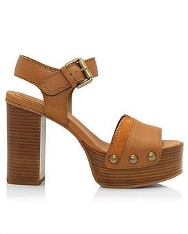 See by Chloe Womens Eva Platform Sandal 36 Cuoio