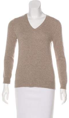 The Row Merino Wool & Cashmere V-Neck Sweater