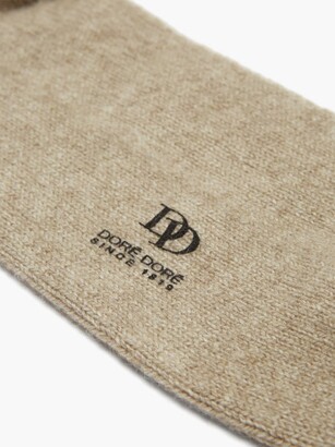 Dore Dore Weekend Logo-print Socks - Beige