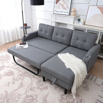 Latitude Run Luxurious Plush Sofa with Durable Frame and Easy-Clean Fabric for Ultimate Comfort and Style in Any Living Space