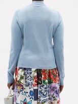 Thumbnail for your product : Dolce & Gabbana Tie-neck Silk-jersey Blouse - Light Blue