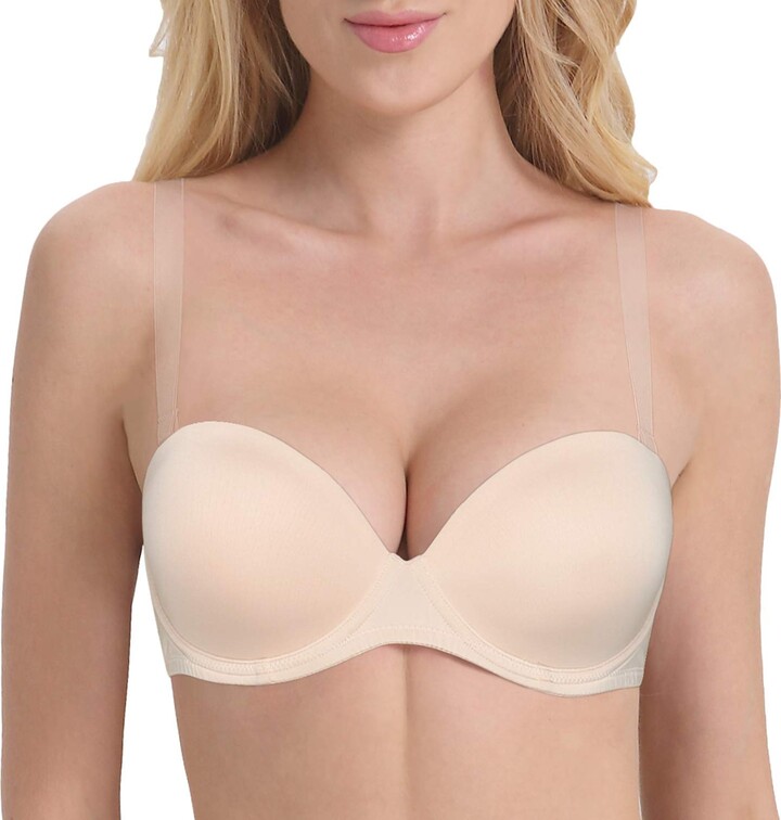 Yihi Womens Strapless Clear Back Convertible Bra Invisible Strap