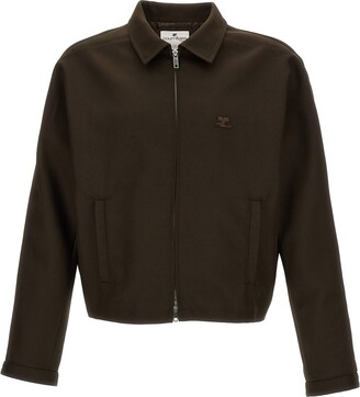 Courreges ボンバージャケット Courreges 'zipped Retro Twill' Bomber Jacket - ShopStyle