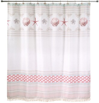 Avanti Coronado 72" x 72" Graphic-Print Applique Shower Curtain Bedding