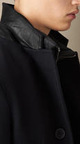 Thumbnail for your product : Burberry Wool Cashmere Melton Coat with Warmer