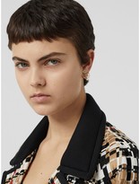 Thumbnail for your product : Burberry Gold-plated Monogram Motif Earrings