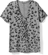 Thumbnail for your product : Monrow Oversized Leopard V-Neck