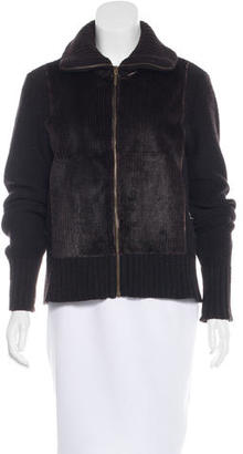 Etro Wool Fur-Trimmed Sweater