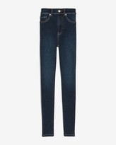 Thumbnail for your product : Express High Waisted Dark Wash Skinny Jeans