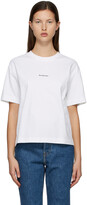 Thumbnail for your product : Acne Studios White Logo T-Shirt