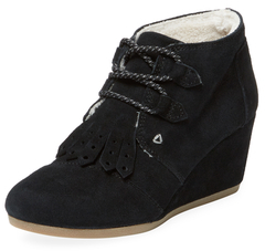 Toms Desert Faux Fur Lined Wedge Bootie