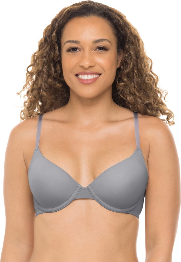 No Boundaries Women’s Lightly Lined Underwire T-Shirt Bra, Sizes 34A to 40DDD
