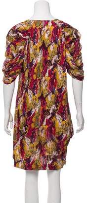 Thakoon Floral Print Plissé Dress