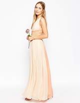 Thumbnail for your product : ASOS DESIGN Bridesmaid hollywood contrast maxi dress