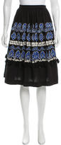 Thumbnail for your product : Suno Embroidered Knee-Length Skirt
