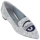 Thumbnail for your product : Chiara Ferragni 20mm Sequined Flirting Eyes Loafers