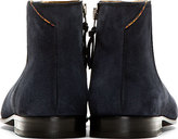 Thumbnail for your product : Paul Smith Navy Suede Dove Chelsea Boots