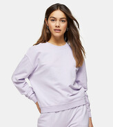 Thumbnail for your product : Topshop Petite sweatshirt in lilac
