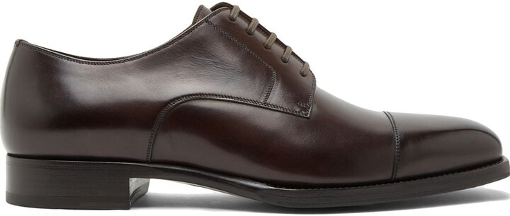 Tom Ford Eklan leather Derby shoes - ShopStyle