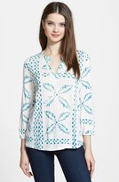 Thumbnail for your product : Lucky Brand Print Peasant Top