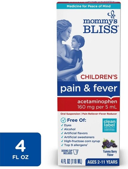Mommy's Bliss Mommy'sBlissChildren'sPain&FeverAcetaminophen-4floz