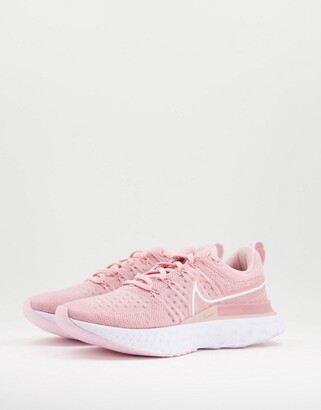 Nike Running React Infinity Run Flyknit 2 sneakers in pink - ShopStyle
