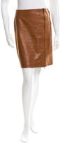 Thumbnail for your product : Celine Leather Knee-Length Skirt