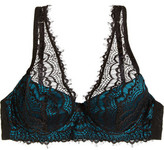 Thumbnail for your product : Mimi Holliday Bisou Bisou Azure Lace And Satin Plunge Bra