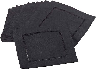 Hemstitched Cocktail Napkins (Set Of 12)