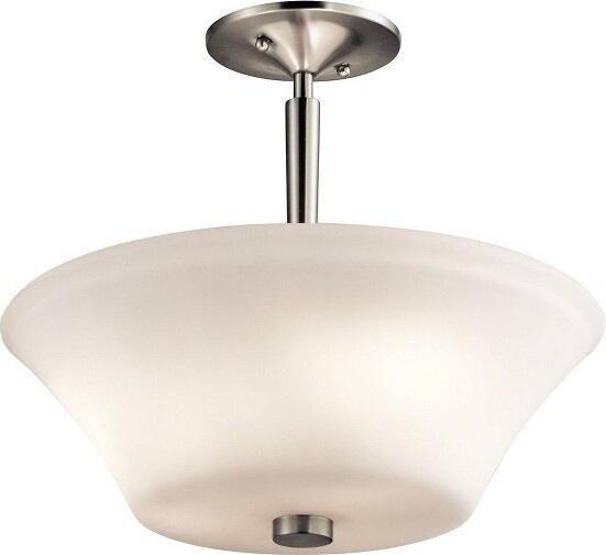 Kichler KichlerLightingAubrey3-LightSemi-FlushMountinBrushedNickel