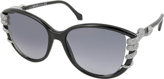 Roberto Cavalli STEROPE 972S Acetate and Crystals Cat Eye Women's Sunglasses
