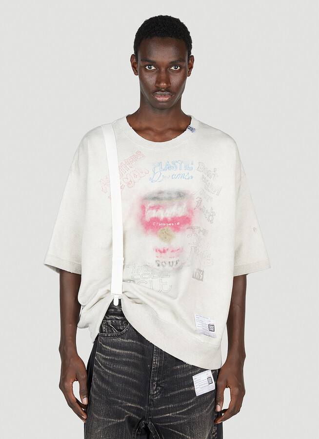 Maison Mihara Yasuhiro Suspender T-shirt - Man T-shirts White Eu  
