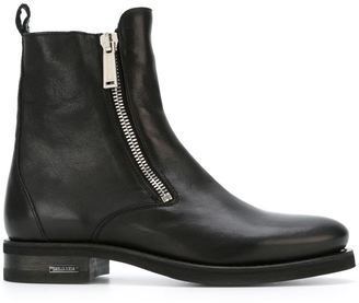 DSQUARED2 side zip ankle boots - men - Cotton/Leather/rubber - 46
