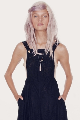 Wildfox Couture Rodeo Queen Dungarees in Clean Black