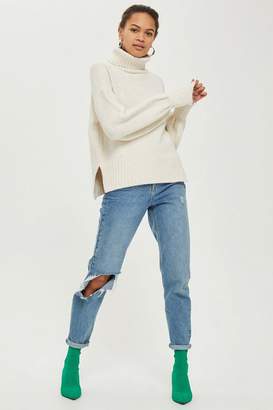 Topshop Super soft ribbed roll neck sweater