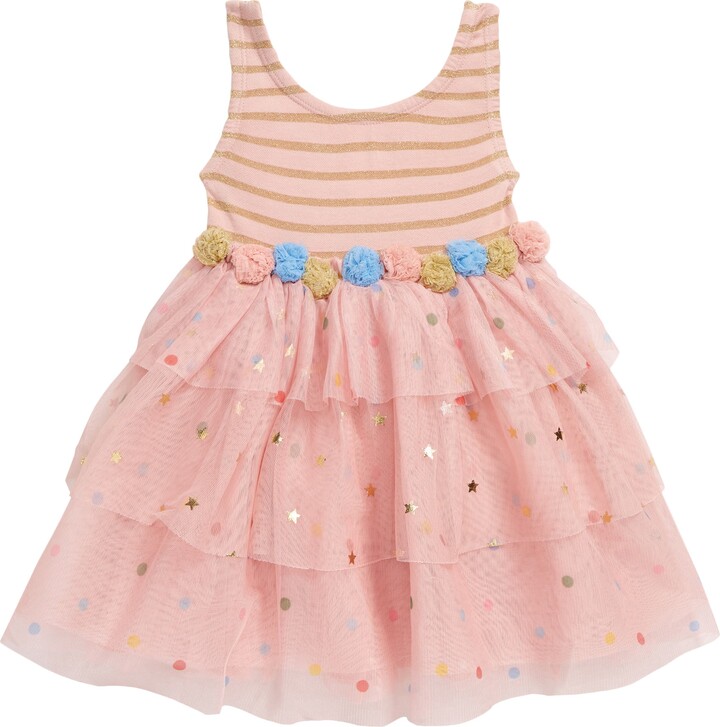 NEW RRP £55.00 Mini Boden Fairy Wings Tulle Dress U22 Provence Dusty Pink