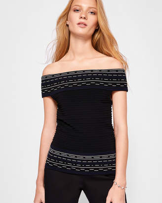 Ted Baker HANYIE Knitted Bardot top