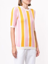 Thumbnail for your product : CK Calvin Klein Fine Knit Striped Pattern Top