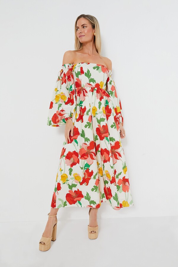 Hyacinth House Off-The-Shoulder Marigold Maxi Dress - ShopStyle