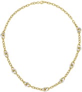 Thumbnail for your product : 14K Gold Two-Tone Knot Link Necklace, 9.8g
