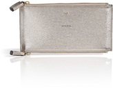 Thumbnail for your product : Anya Hindmarch Metallic Leather Zip Pouch