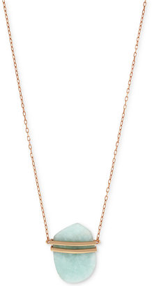 Vince Camuto Rose Gold-Tone Stone Long Length Pendant Necklace