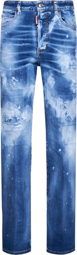 DSQUARED2 High-Waisted Distressed Jeans ShopStyle