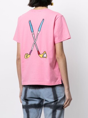 Mira Mikati golf embroidered T-shirt