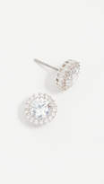 Thumbnail for your product : Kenneth Jay Lane Round Pave Stud Earrings