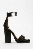 Thumbnail for your product : Jeffrey Campbell Tilda Metal Plate Ankle-Strap Heel