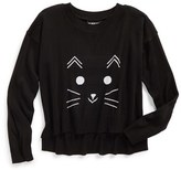 Thumbnail for your product : Un Deux Trois Kitty Sweater (Big Girls)