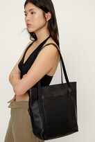 Thumbnail for your product : Nasty Gal Womens Leather Structured Day Bag